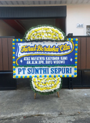 Papan Bunga Duka di Tegal Sari I